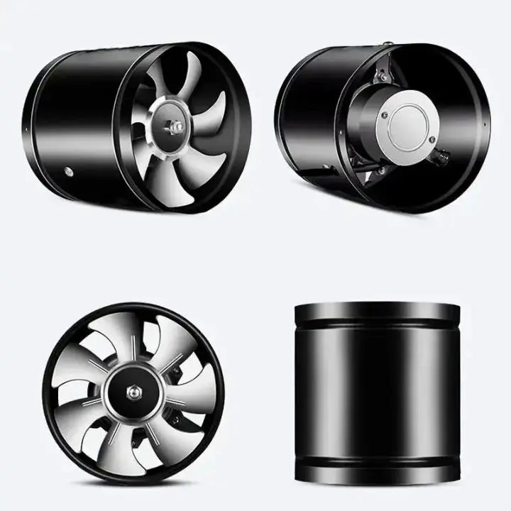 Högpresterande inline-ventilationsfläkt – Tyst och effektivt luftflöde för hemmabruk och kommersiellt bruk