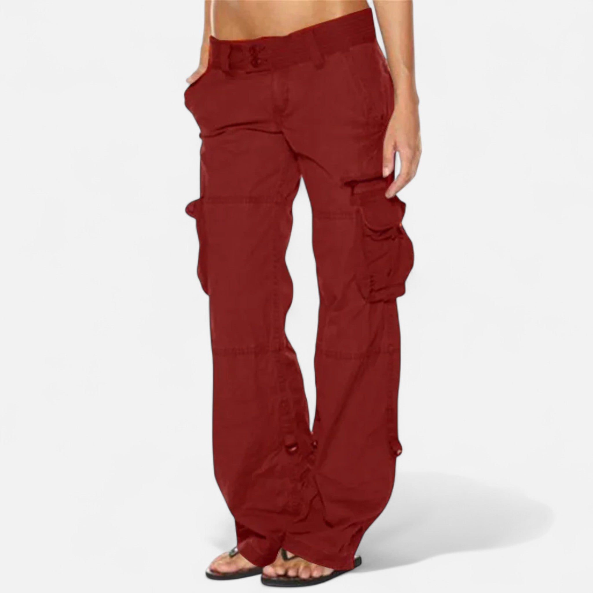 Camille | Utility Cargo-byxor – Raka, vardagliga byxor med funktionella fickor