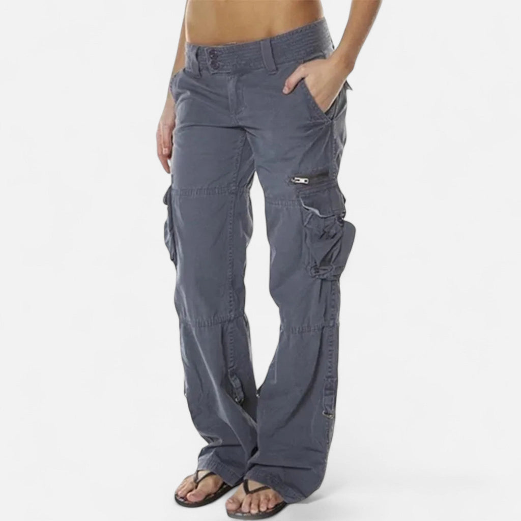 Camille | Utility Cargo-byxor – Raka, vardagliga byxor med funktionella fickor