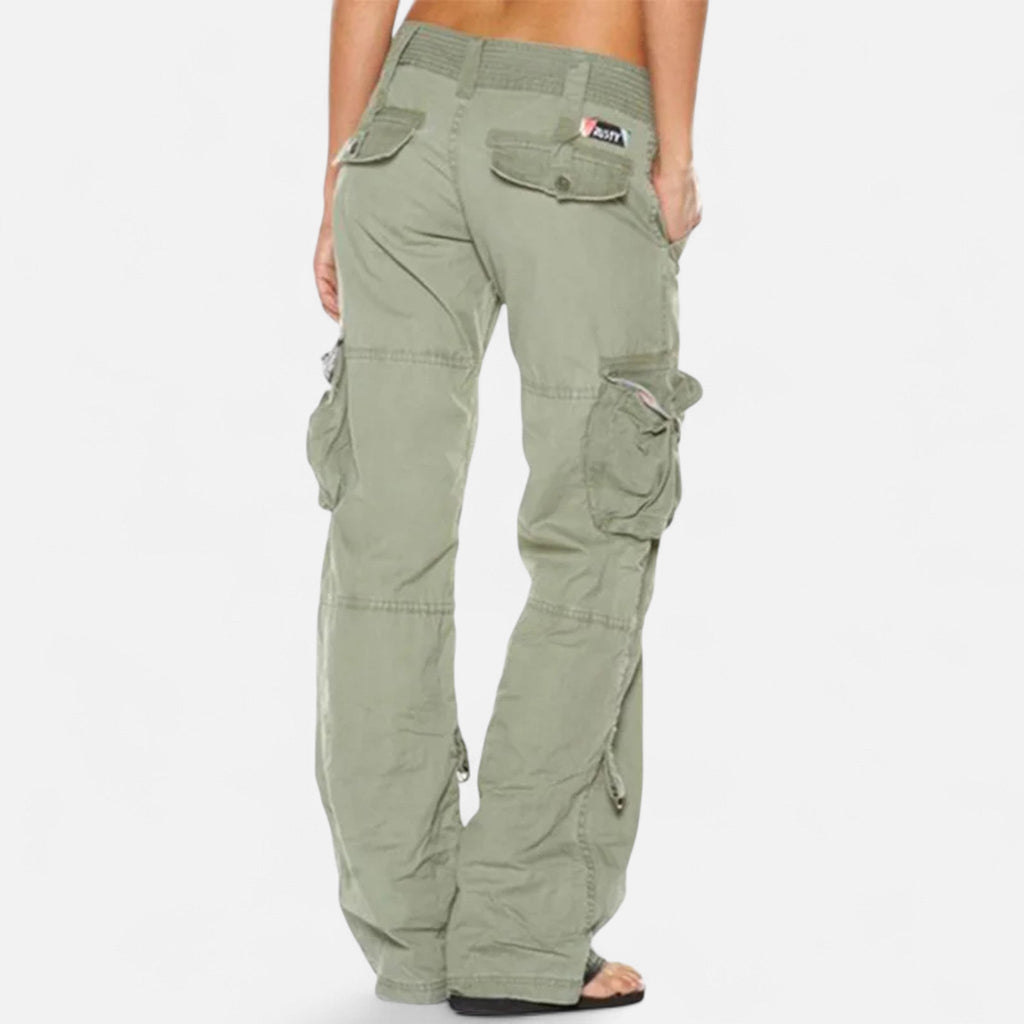 Camille | Utility Cargo-byxor – Raka, vardagliga byxor med funktionella fickor