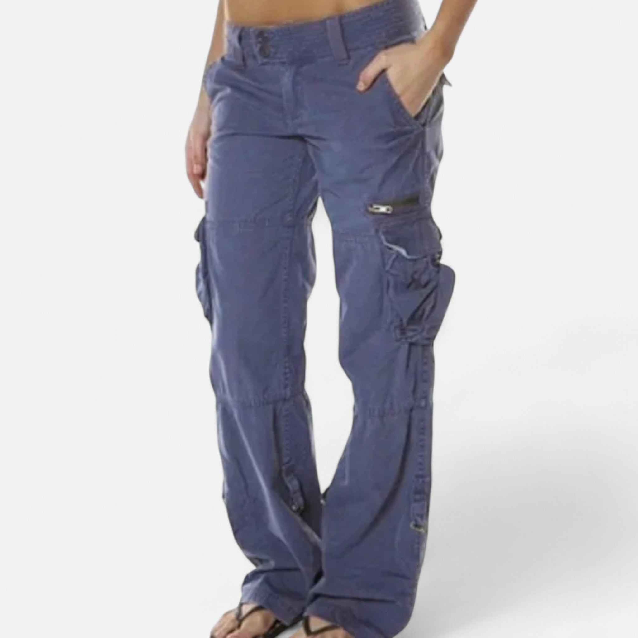 Camille | Utility Cargo-byxor – Raka, vardagliga byxor med funktionella fickor