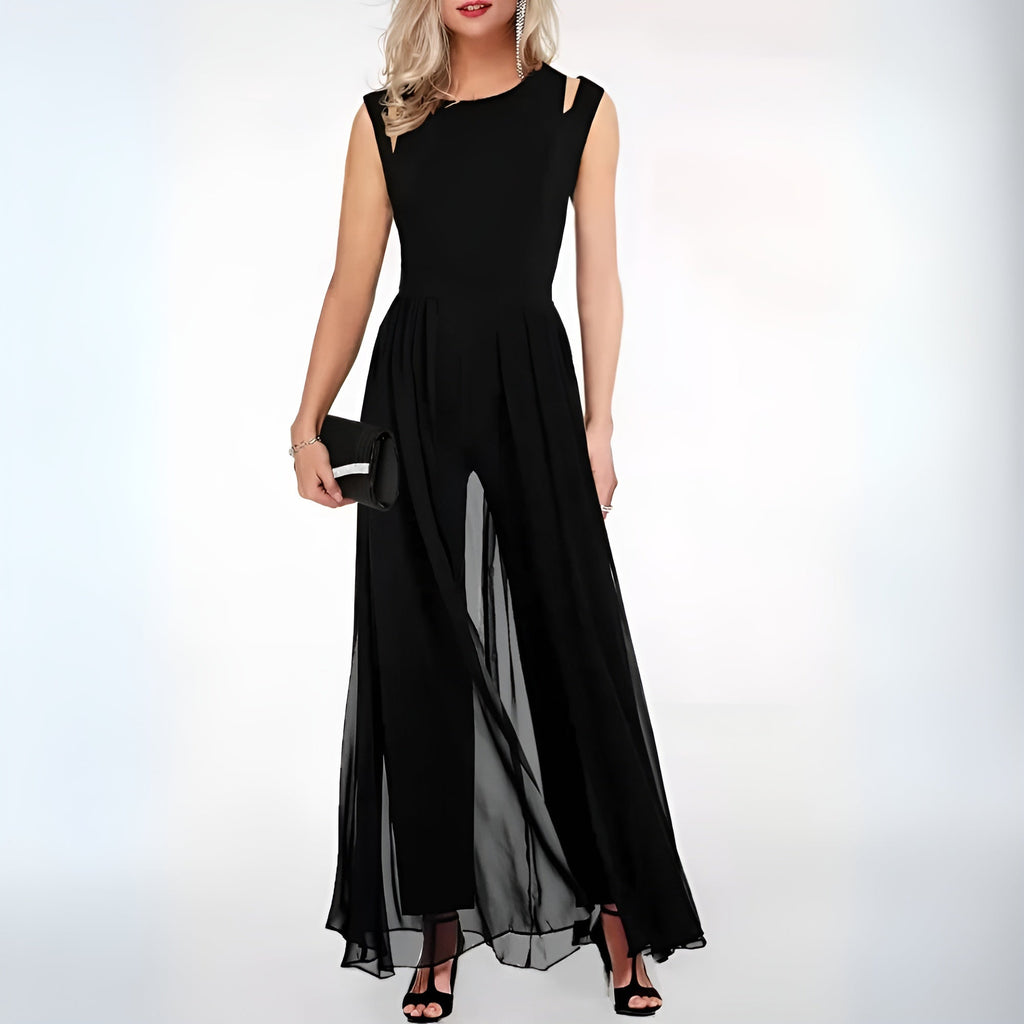 Ärmlös jumpsuit för kvinnor