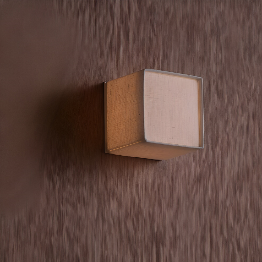 Elegant LED-vägglampa i tyg – Minimalistisk inomhusbelysning