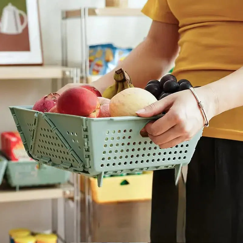 Hopfällbar diskhoavloppskorg - Platsbesparande köksavlopp för enkel torkning