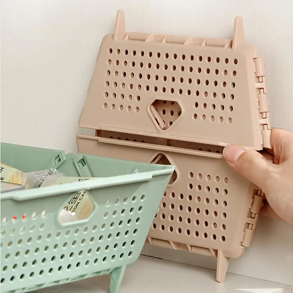 Hopfällbar diskhoavloppskorg - Platsbesparande köksavlopp för enkel torkning