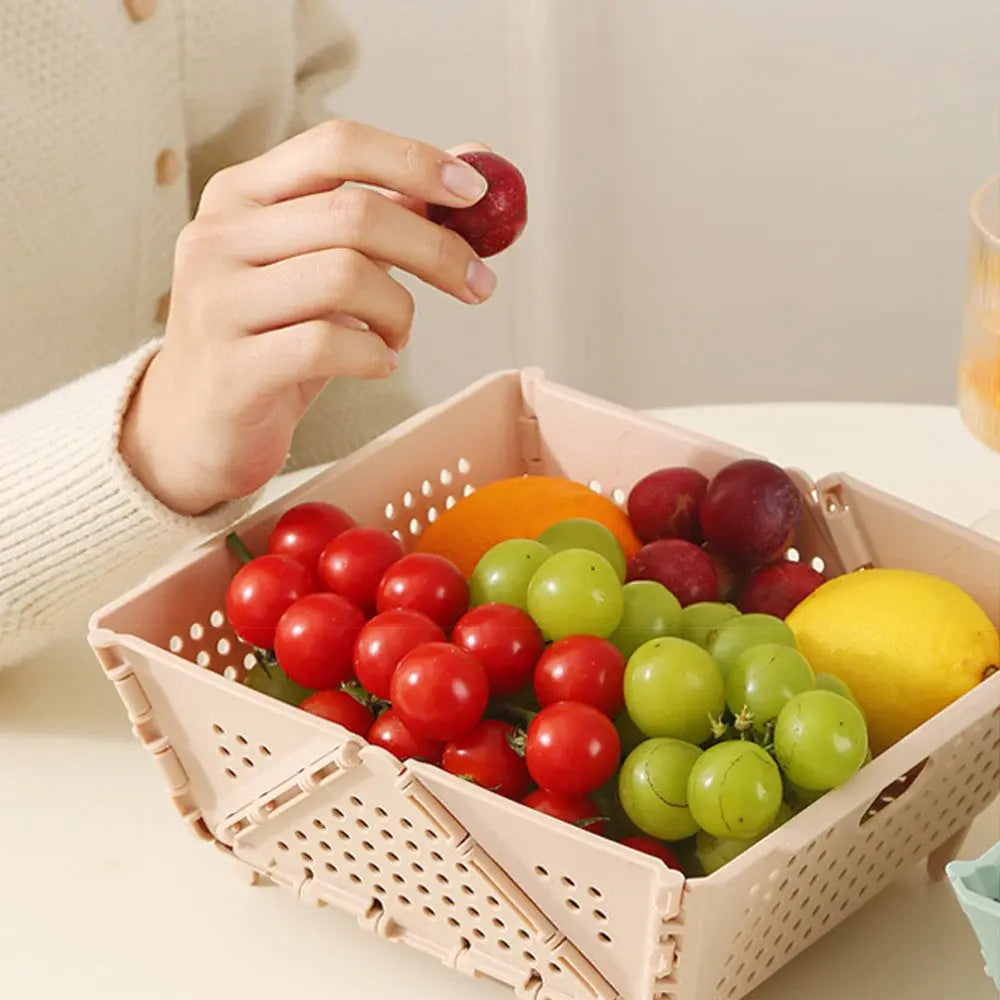 Hopfällbar diskhoavloppskorg - Platsbesparande köksavlopp för enkel torkning