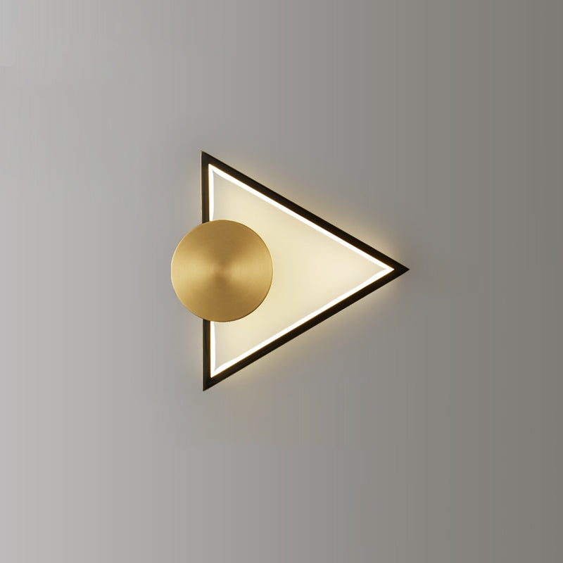 Modern geometrisk LED-vägglampa - Snygg minimalistisk lampa