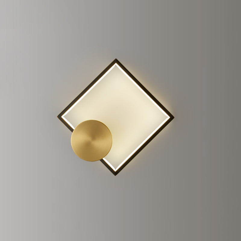 Modern geometrisk LED-vägglampa - Snygg minimalistisk lampa