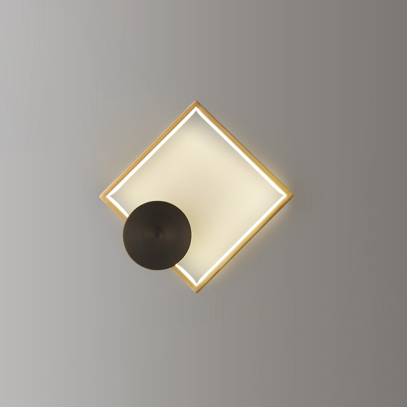 Modern geometrisk LED-vägglampa - Snygg minimalistisk lampa