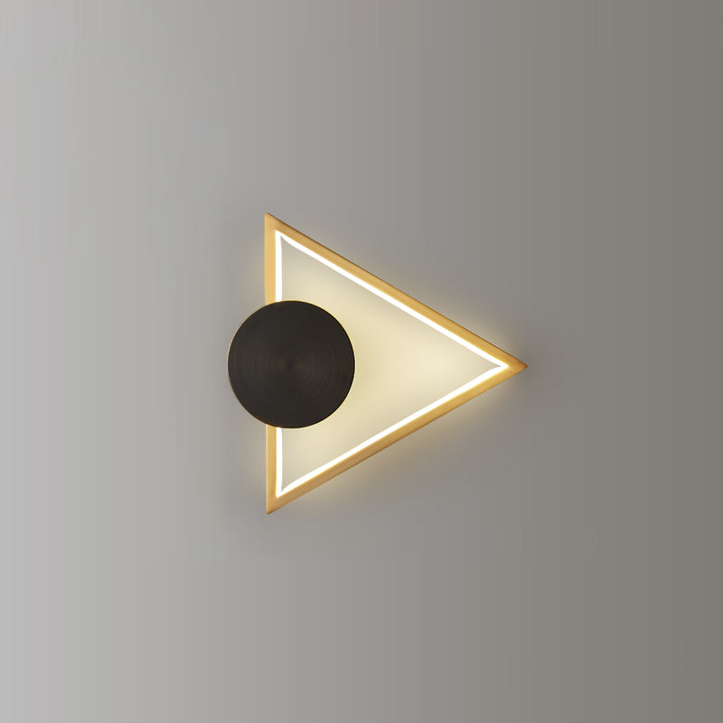 Modern geometrisk LED-vägglampa - Snygg minimalistisk lampa
