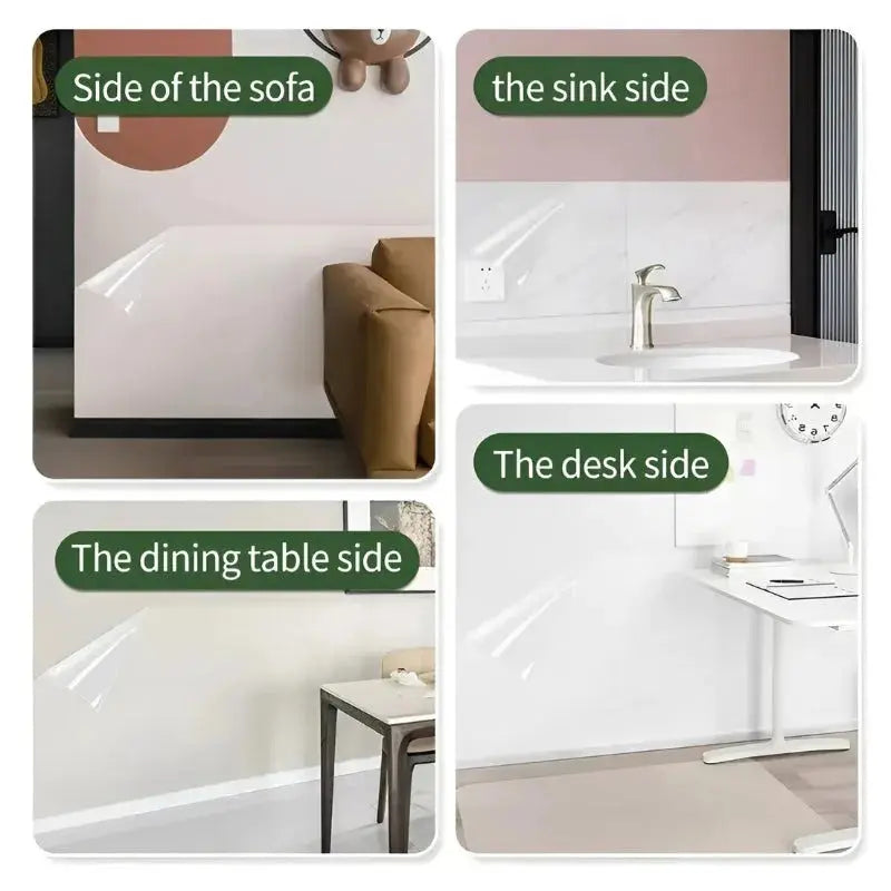 Genomskinlig väggskyddsfilm – reptålig och fläckfri film