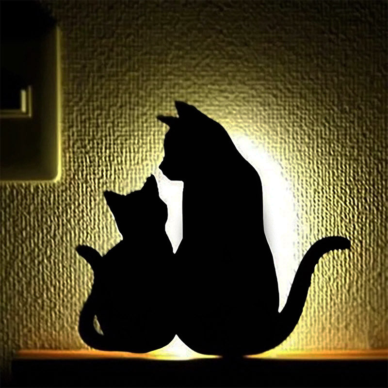 Smart LED-rörelseaktiverad kattnattlampa – Söt sensorlampa för barnrum och sovrumsinredning