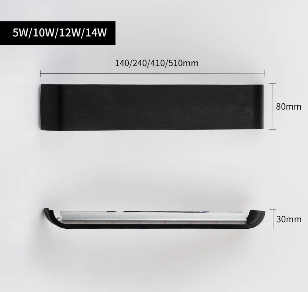 Original LED Wandleuchte - Energieffektiv vägglampa för inomhus- och utomhusbruk