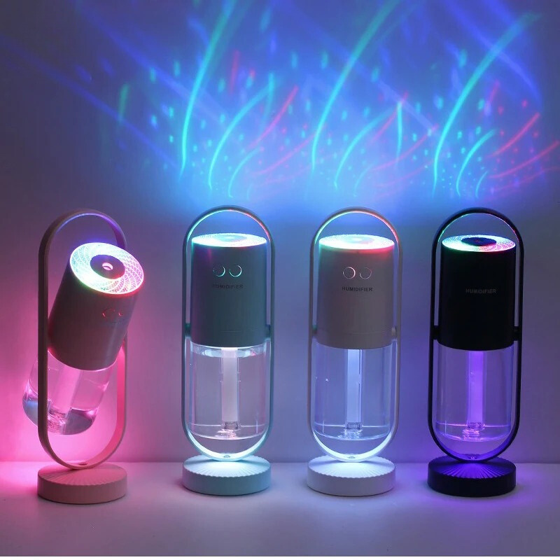 Led-nattlampa Hydratatie USB 360° roterande skrivbordslampa