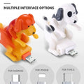 Wagging Tail-Ladekabel – Schnelles USB-Ladegerät mit lustiger LED-Hundeschwanzanzeige