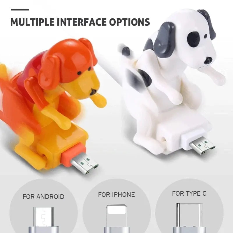 Wagging Tail-Ladekabel – Schnelles USB-Ladegerät mit lustiger LED-Hundeschwanzanzeige