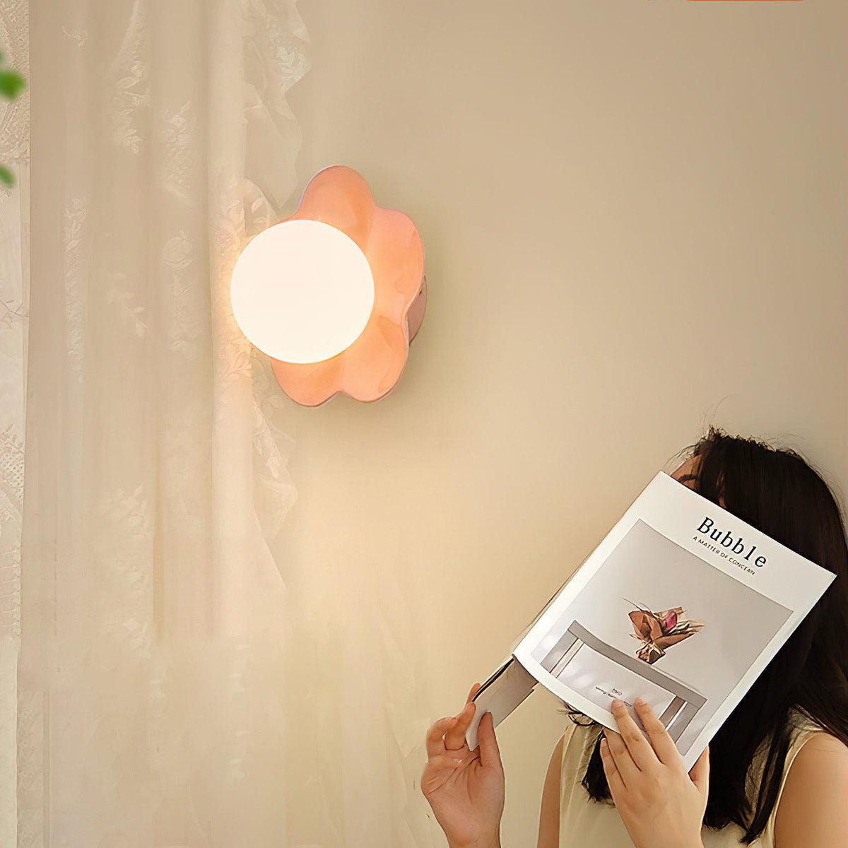 Bloom Elegance Vägglampa – Konstnärlig blommig vägglampa