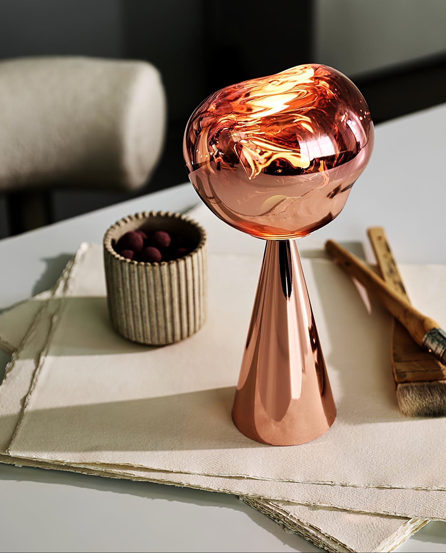 Uppladdningsbart lavainspirerat ljus - Lugnande LED-ljus för avkopplande kvällar