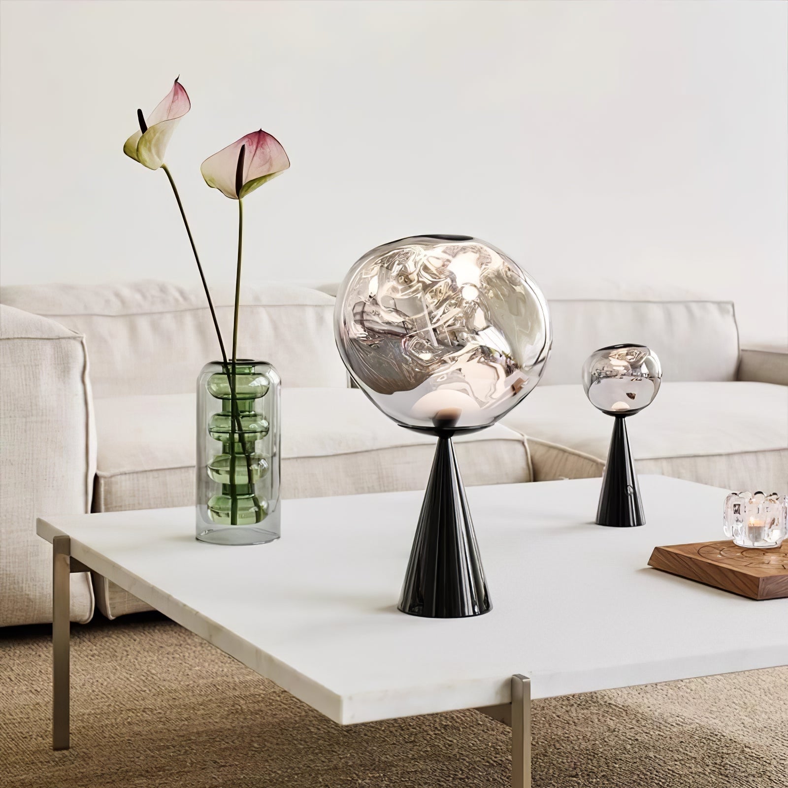 Uppladdningsbart lavainspirerat ljus - Lugnande LED-ljus för avkopplande kvällar