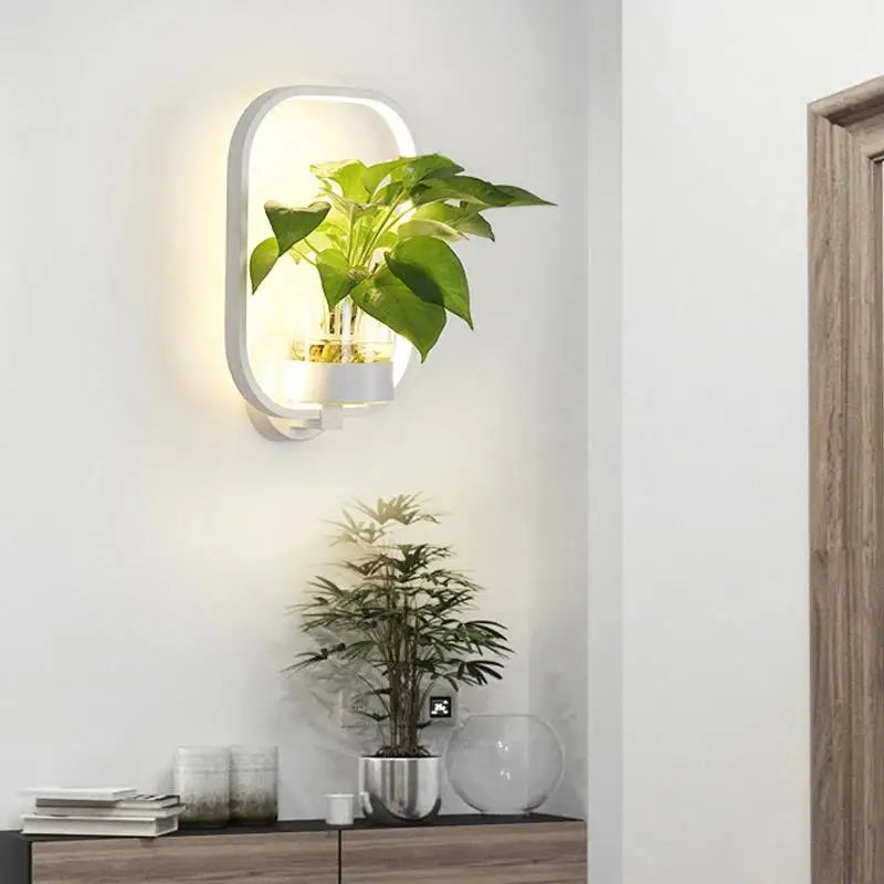 Botanisk vägglampa – Naturinspirerad LED-växtlampa för moderna interiörer