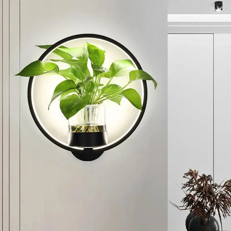 Botanisk vägglampa – Naturinspirerad LED-växtlampa för moderna interiörer