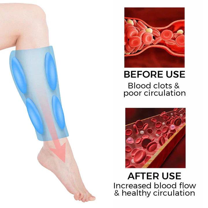 Trådlös vad- och fotmassageapparat – Djup luftkompression för muskelavslappning och -lindring