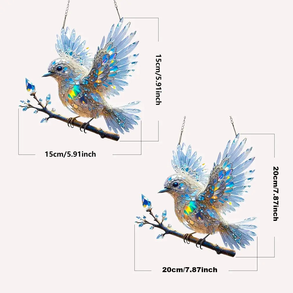 Lysande fågelprydnad – Magisk LED-ljusaccent för mysiga vardagsrum