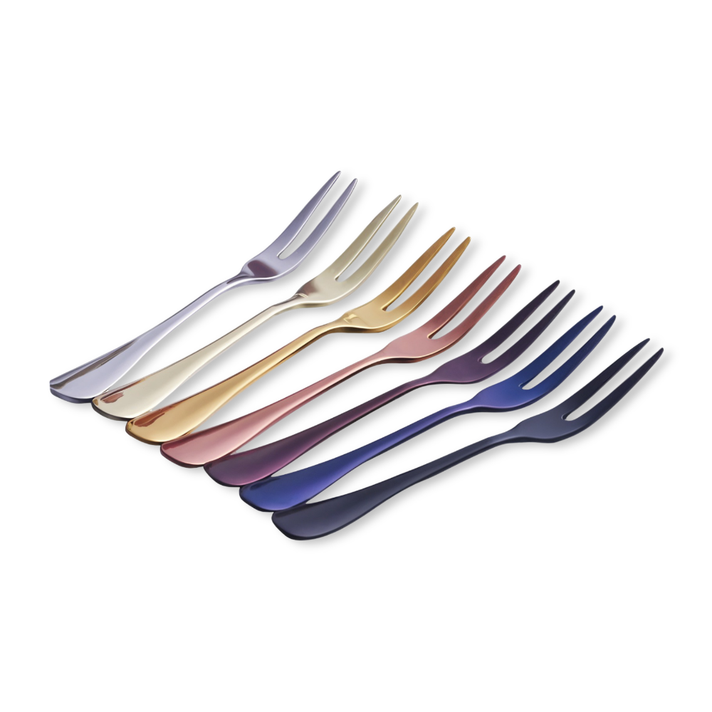 Eleganta minigafflar i rostfritt stål – lättviktiga frukt- och salladsbestick