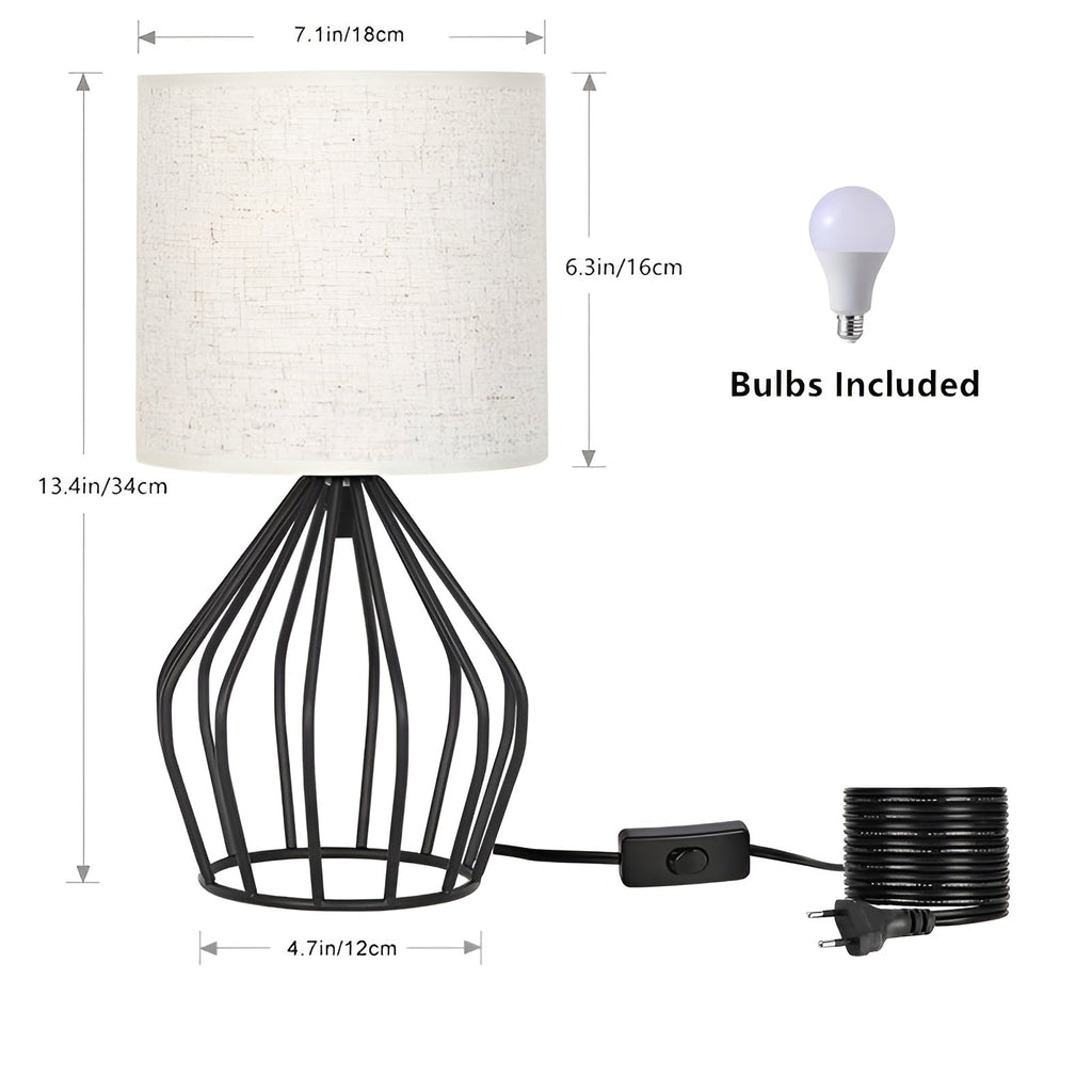 Modern Wireframe bordslampa – elegant design, Ambient Glow