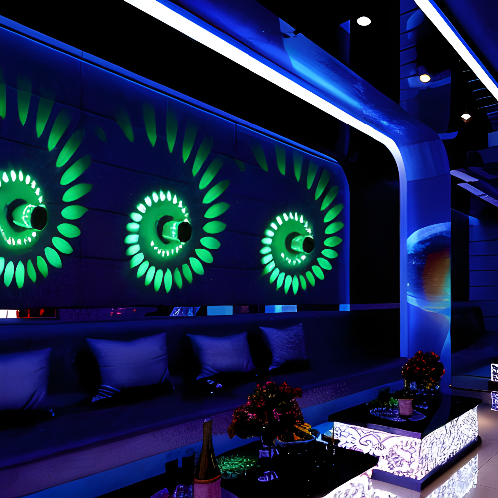 Modern spiralformad LED-vägglampa – Färgglad cylindrisk accentbelysning