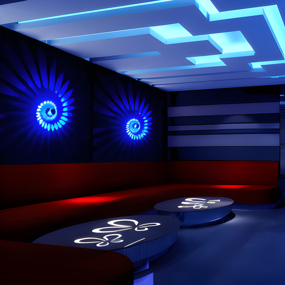 Modern spiralformad LED-vägglampa – Färgglad cylindrisk accentbelysning