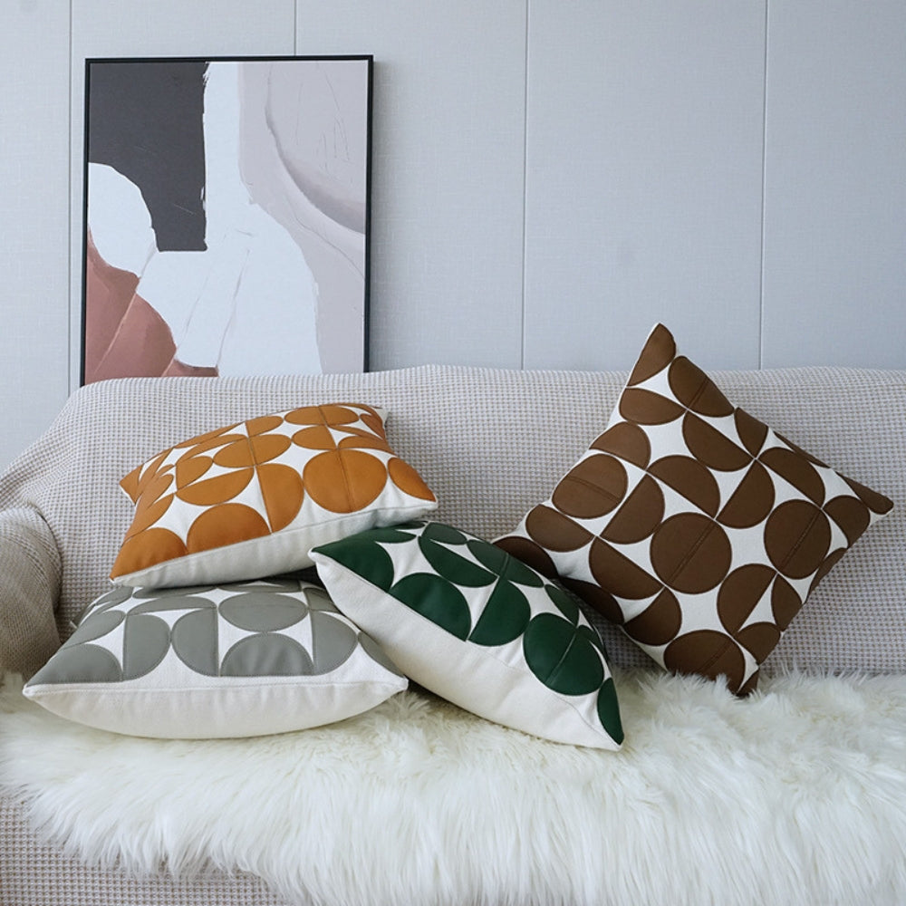 Broderat örngott till soffa – Snyggt inredningsdetaljer i konstläder