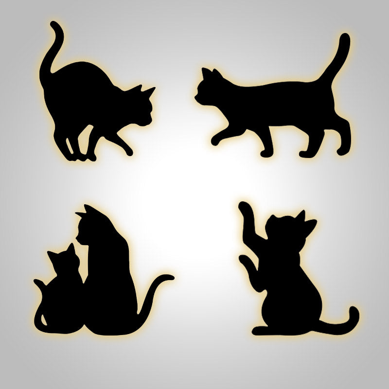 Smart LED-rörelseaktiverad kattnattlampa – Söt sensorlampa för barnrum och sovrumsinredning