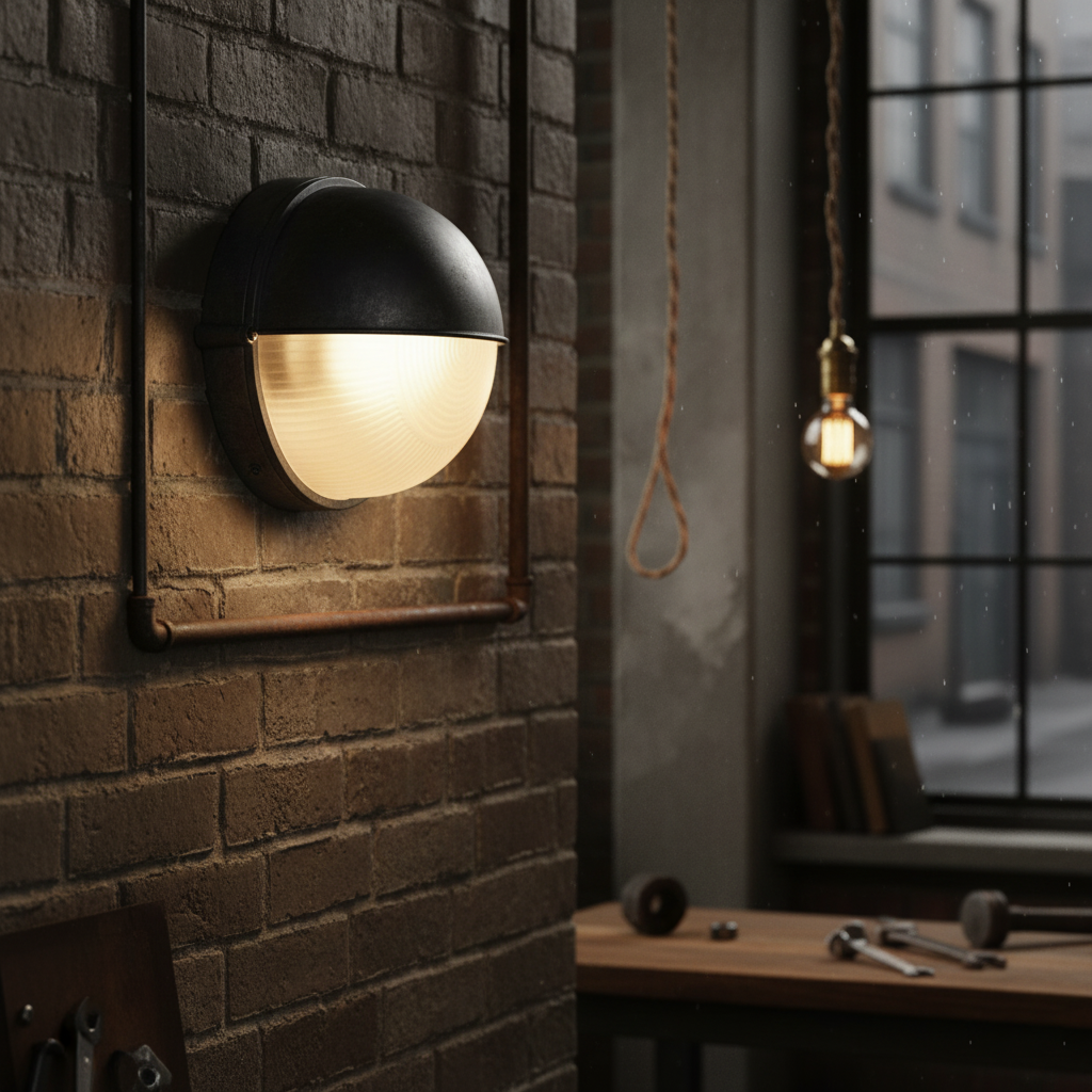 Vägglampa för utomhusbruk – Väderbeständig utomhuslampa i marin stil