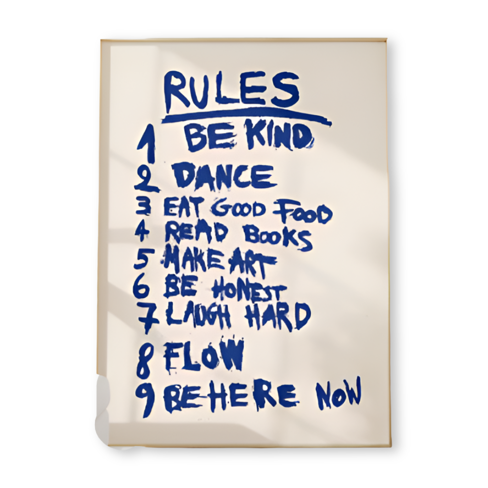 Färgglad motiverande väggkonst – Maximalistisk canvastavla för hem- och kontorsinredning