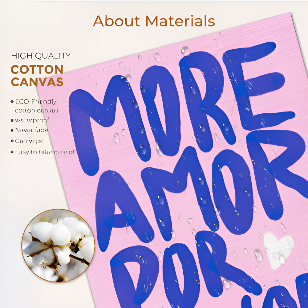 Färgglad motiverande väggkonst – Maximalistisk canvastavla för hem- och kontorsinredning