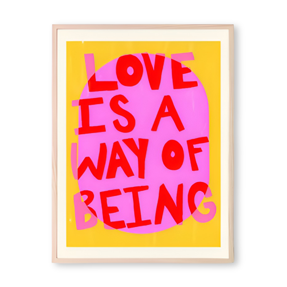 Färgglad motiverande väggkonst – Maximalistisk canvastavla för hem- och kontorsinredning