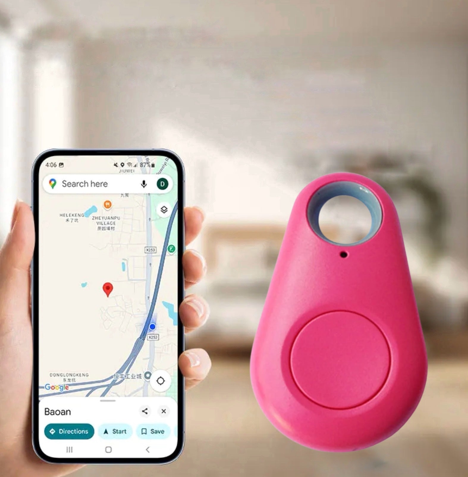 Kompakt GPS-lokaliseringsenhet för barn, husdjur och fordon – Säkerhet i realtid i fickan