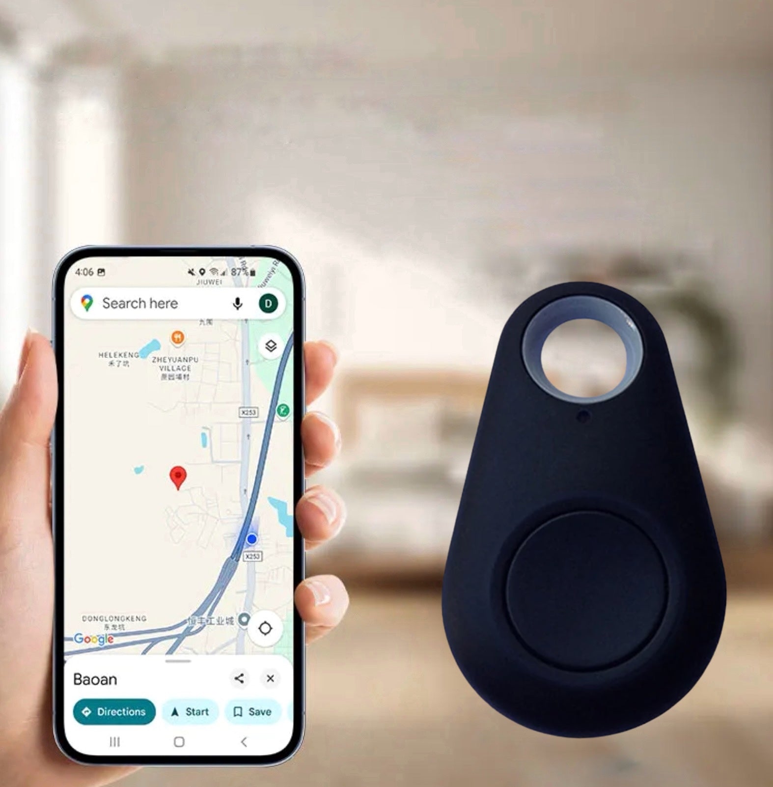 Kompakt GPS-lokaliseringsenhet för barn, husdjur och fordon – Säkerhet i realtid i fickan