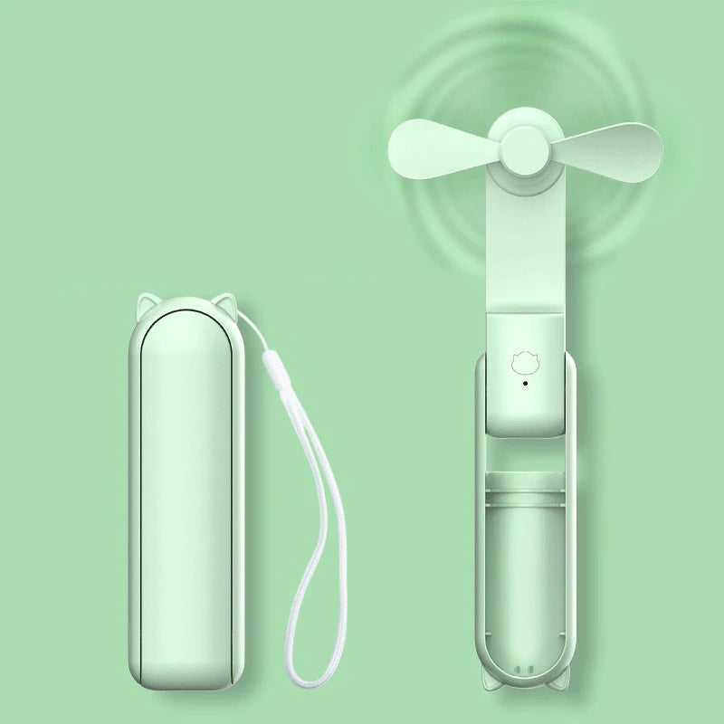 Fickfläkt – Bärbar powerbank-kombination för resor och utomhusbruk
