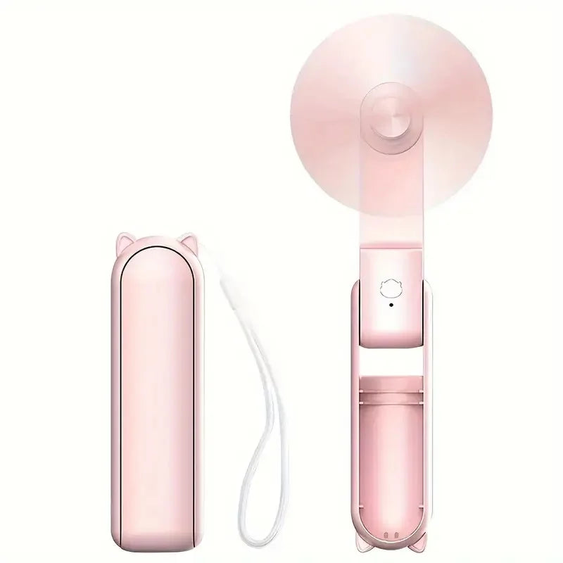 Fickfläkt – Bärbar powerbank-kombination för resor och utomhusbruk