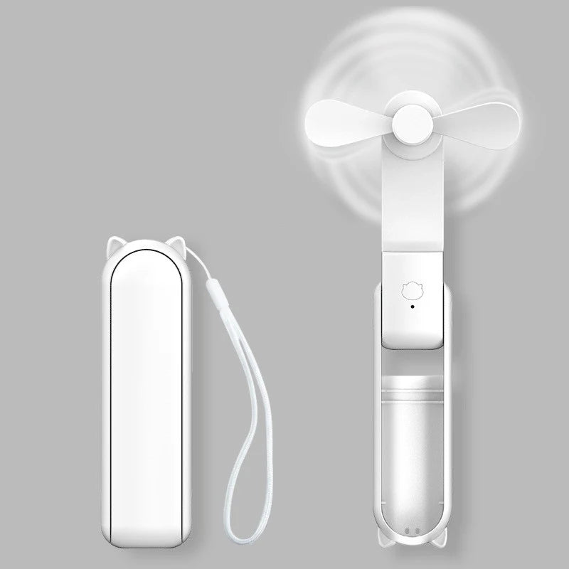 Fickfläkt – Bärbar powerbank-kombination för resor och utomhusbruk