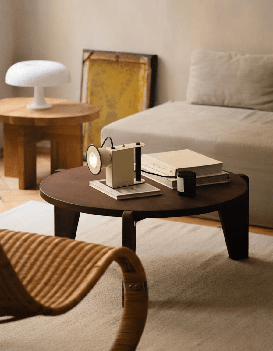 Gammaldags kamerabordslampa - Snygg LED-lampa för kontor och heminredning