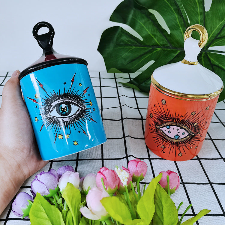 Mystisk ögonburk – Andlig behållare för kristaller, trollformler och häxdekor