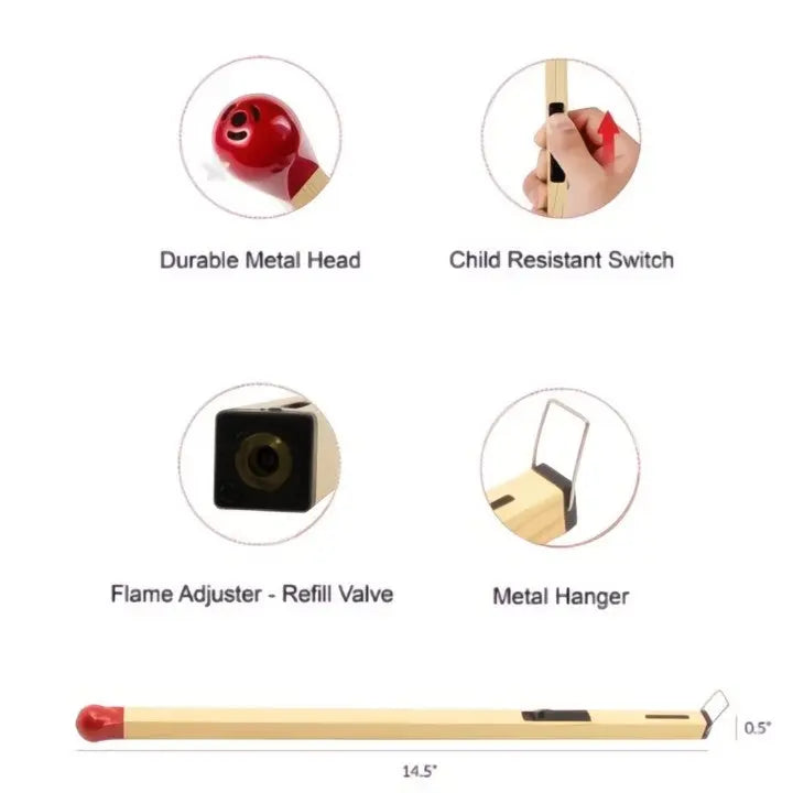 Uppladdningsbar Jet Flame-tändare - Vintage vindtät metalldesign för vardagligt bruk