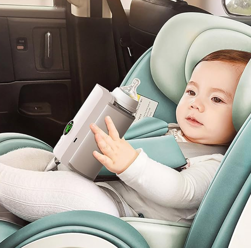 Bärbar nappflaskvärmare – Resevänlig mjölkvärmare med smart temperaturkontroll för matning på språng