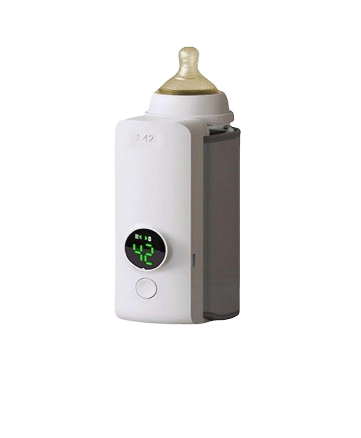 Bärbar nappflaskvärmare – Resevänlig mjölkvärmare med smart temperaturkontroll för matning på språng