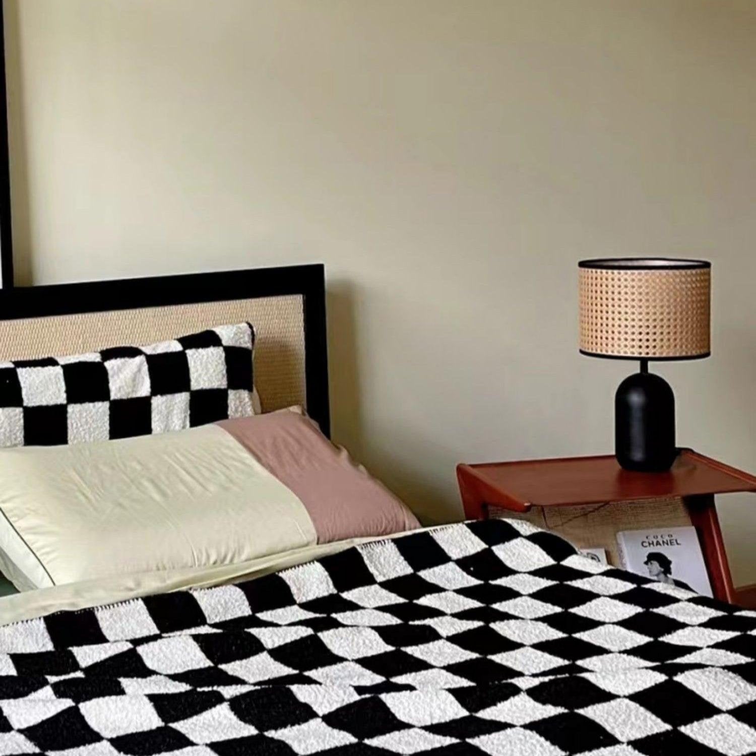 Bordlampa i naturlig bambu - Mjukt stämningsfullt LED-ljus