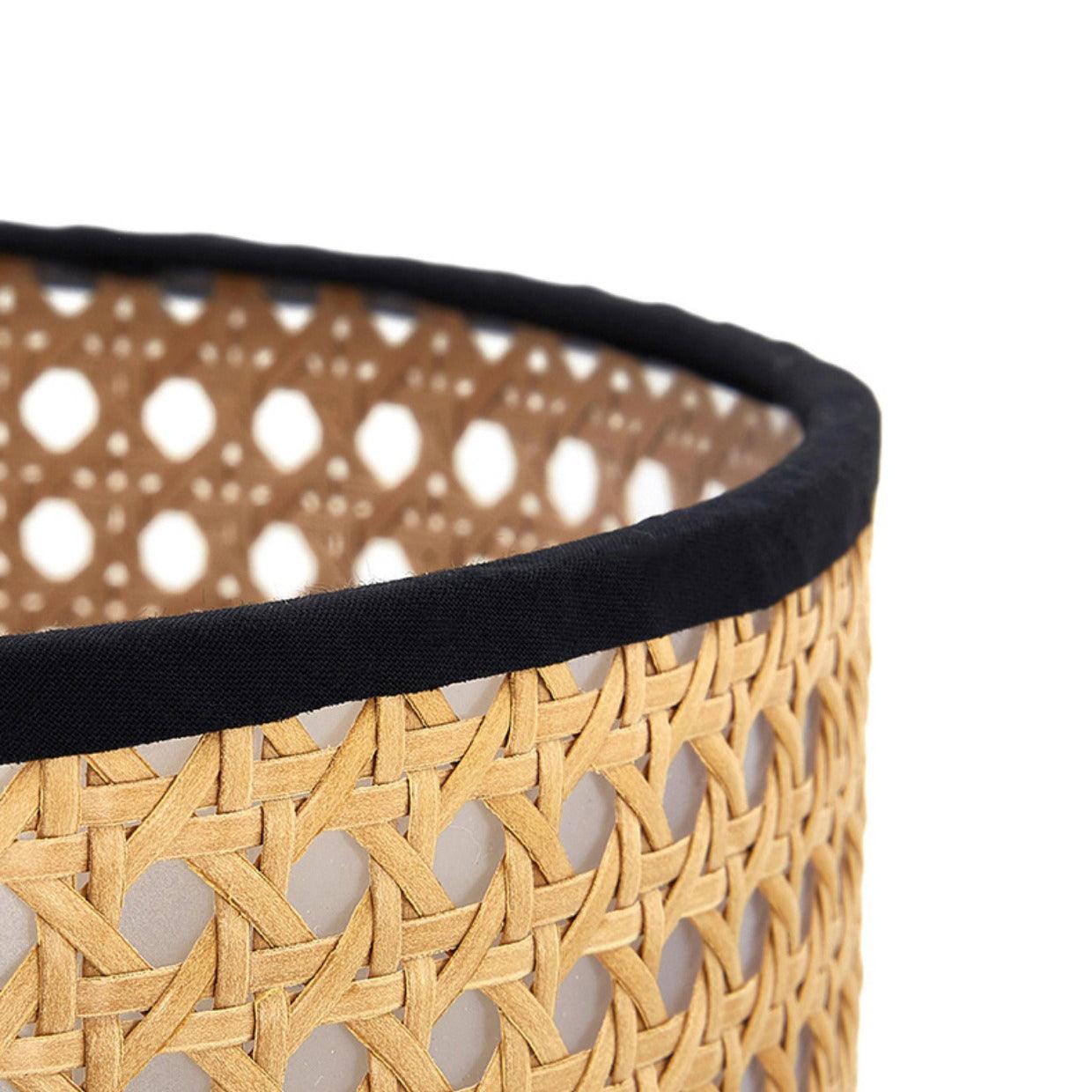 Bordlampa i naturlig bambu - Mjukt stämningsfullt LED-ljus