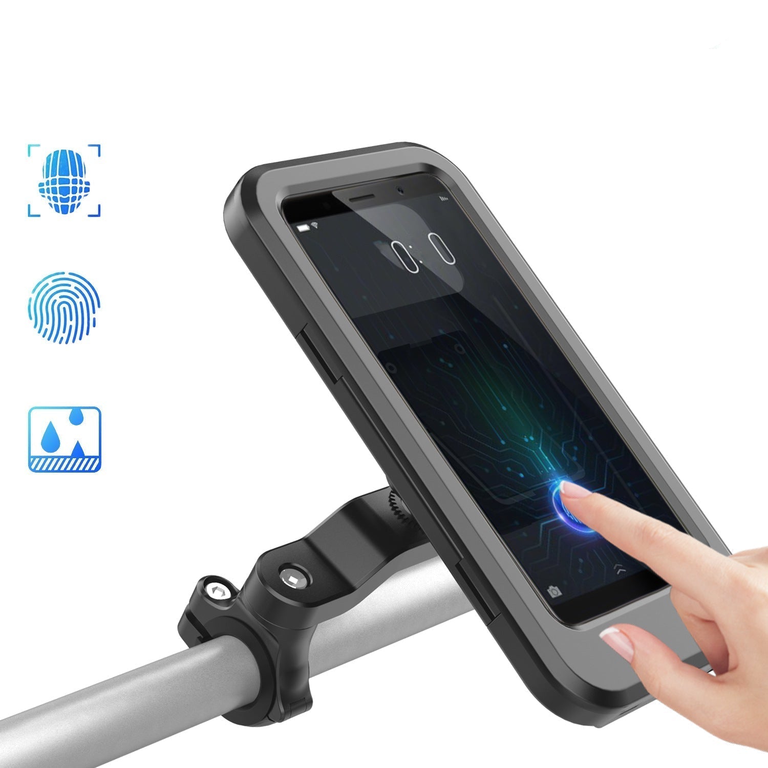 15W cykelhållare för powerbank - Vattentät styrhållare med snabbladdning och stötsäker design